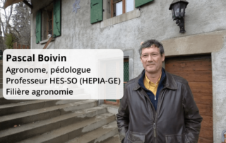 Pascal Boivin présente la démarche scientifique qui a conduit à dresser la première carte indicative de qualité des sols dans la région morgienne.