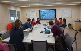 Arbeitsgruppe zum Pilotprojekt Chamblioux-Bertigny, einem Living Lab, das dem Bodenqualitätsindex Gestalt verleihen soll.